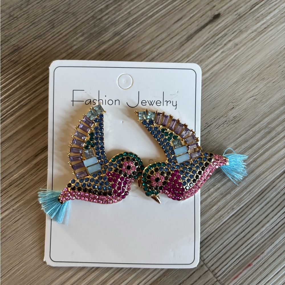 Colorful Bird Earrings